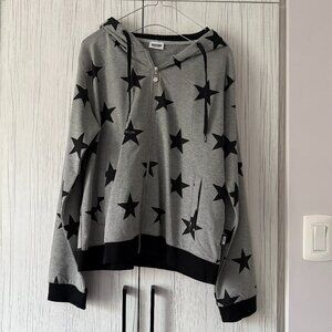 Moschino Star Print Zip Hoodie